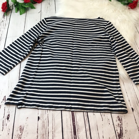Loft large blue and white striped blouse - Picture 7 of 7